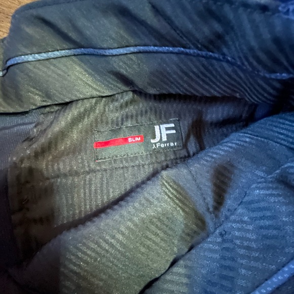 J. Ferrar Elegant Navy Men's Dress Pants - Picture 6 of 11